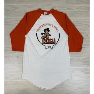 Vintage 1981 Independence Bowl OSU Baseball Shirt
